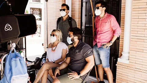 Miguel Tondero Film and TV shoots have begun to start up across Europe again (such as, above, for Spanish horror La Casa del Caracol) with new measures in place (Credit: Miguel Valladares)