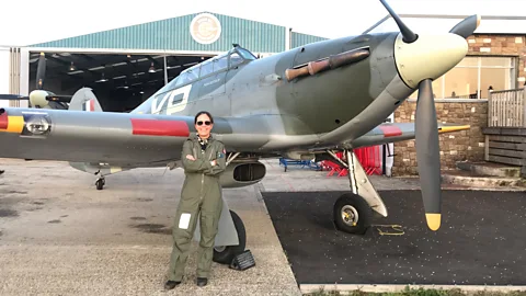 Courtesy Anna Walker Anna Walker is the only female pilot to fly Hurricanes in the world today (Credit: Courtesy Anna Walker)