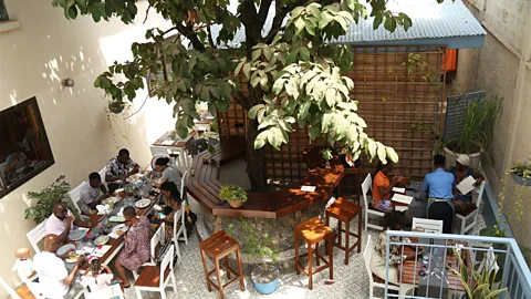 Amelia Martyn-Hemphill The Cole Street Guest House is the first gourmet restaurant to be dedicated entirely to Sierra Leone traditional dishes (Credit: Amelia Martyn-Hemphill)