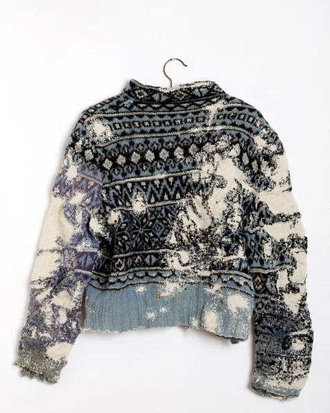 Celia Pym New exhibition Eternally Yours features whole range of repair-centred artistry, including Celia Pym's darned sweaters (Credit: Celia Pym)