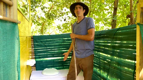 Lina Zeldovich Manuel Perez built a composting toilet at his farm in Puerto Rico as he views human waste as a perfect product to nourish his plants (Credit: Lina Zeldovich)