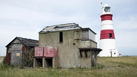 Geography Photos/Getty Images Orford Ness, on England's east coast, is still steeped in secrecy following the work done there during two World Wars and the Cold War (Credit: Geography Photos/Getty Images)