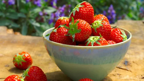 Alamy Novel treatments for fresh fruit such as strawberries could keep them fresh for many days longer (Credit: Alamy)