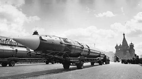 Getty Images The US was concerned that Soviet missile technology was advancing faster than they could keep up (Credit: Getty Images)