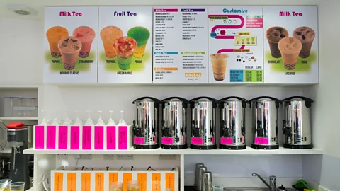 Alamy Depending on their footprint and location, bubble tea shops can be less expensive to set up than coffee shops (Credit: Alamy)