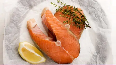 Getty Images scottish salmon steak with lemon and thyme
