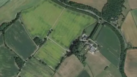 Elevns Aerials Comp An aerial view of Whitwick Manor Farm